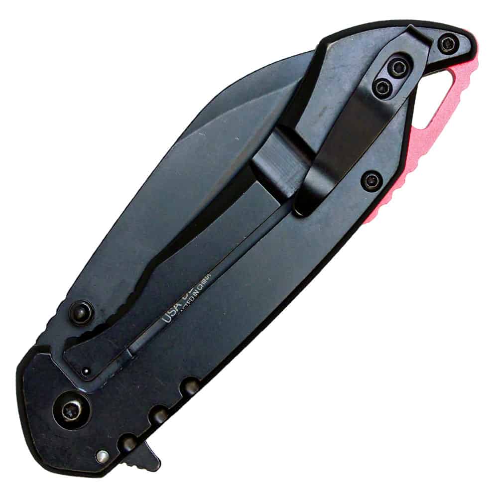 Assisted Open Folding Pocket Knife, Handle w/ Accents - Image 4