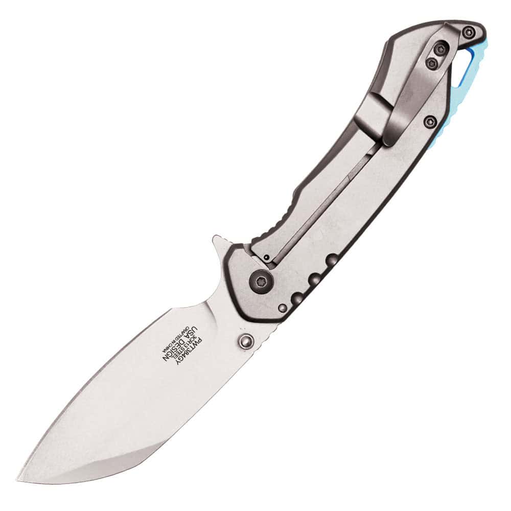 Assisted Open Folding Pocket Knife, Handle w/ Accents - Image 6