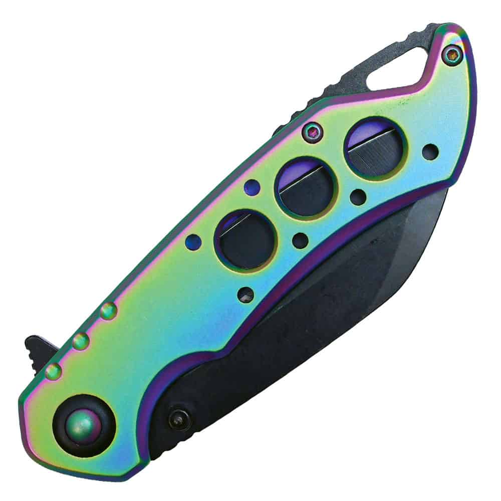 Assisted Open Folding Pocket Knife, Handle w/ Accents - Image 11